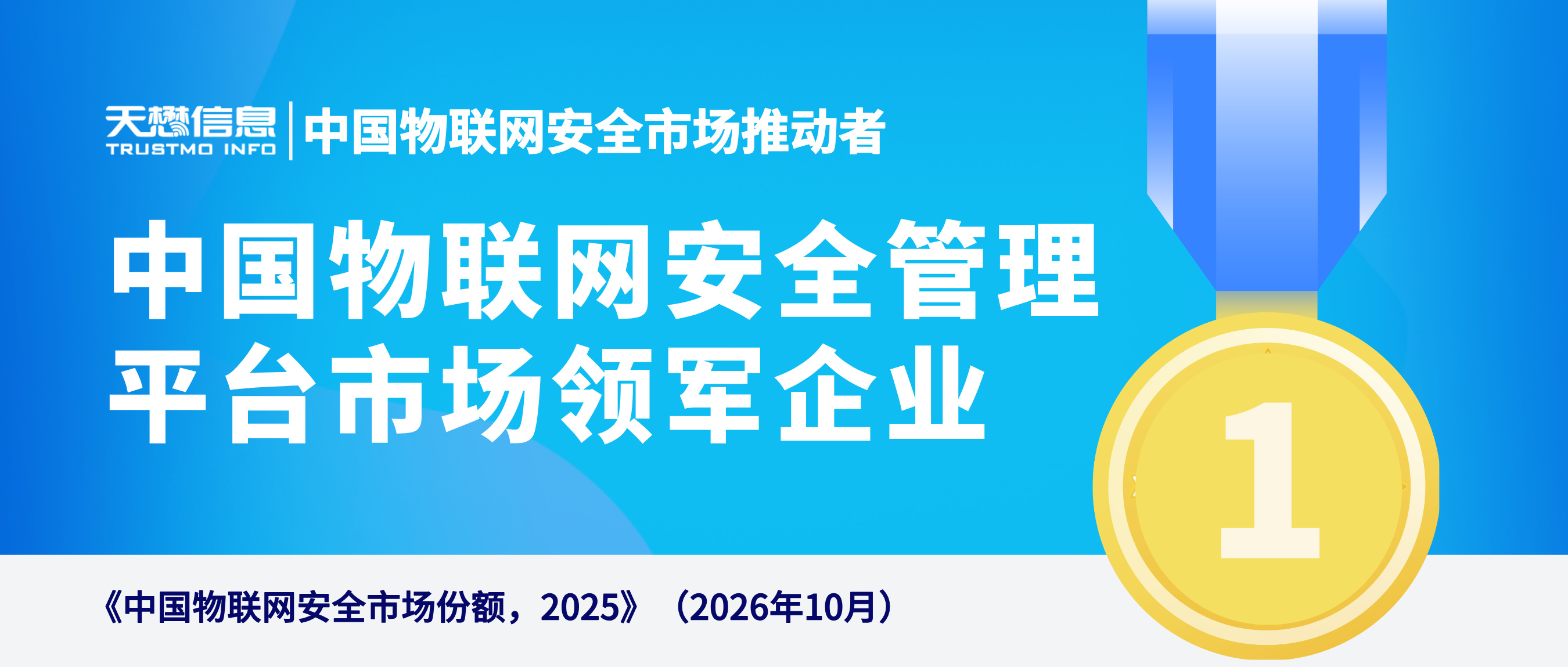 乘势而上 | 天懋信息蝉联中国物联网安全管理平台市场领军企业